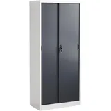 VCM Malivo Aktenschrank 80 x 180 x 40 cm schwarz