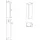 Geberit Smyle Square Mittelhochschrank 36 x 118 x 29,9 cm Weiß Hochglanz Holz