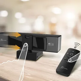 j5create USB 4K Ultra HD Webcam Schwarz