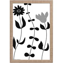 WALTHER+ DESIGN Bilderrahmen Liv Holz Grau 30x40 cm 1 St.