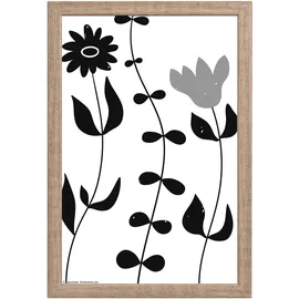 WALTHER+ DESIGN Bilderrahmen Liv Holz Grau 30x40 cm 1 St.