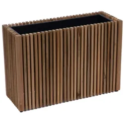 Jardinière Nosara 50 cm - Braun Rechteck Harz Lou De Castellane 27x73 cm