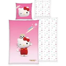 Hello Kitty Bettwäsche-Set  Hello Kitty , mehrfarbig , Maße (cm): B: 135 H: 1