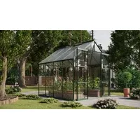 Vitavia Gewächshaus Phönix 6700 ESG/NSG, inkl. Fundament, ca. B257/H254/T261 cm, Dunkelgrün