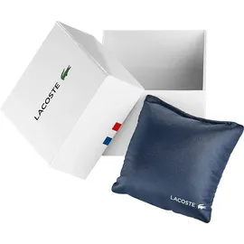 Lacoste Multi Zifferblatt Quarz Uhr für Herren Schwarzes Lederarmband 2011177