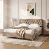 CARO-Möbel GLAMOUR 149 x 208 cm Beige