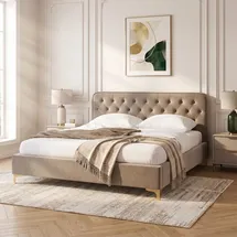 CARO-Möbel GLAMOUR 149 x 208 cm Beige