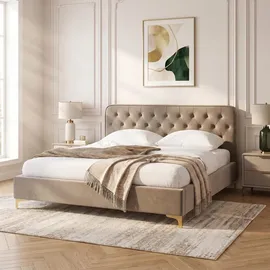 CARO-Möbel GLAMOUR 149 x 208 cm Beige