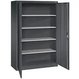 Californian Products CP Stahlschrank 9480-000 S10574 schwarzgrau 120,0 x 50,0 x 195,0 cm, aufgebaut