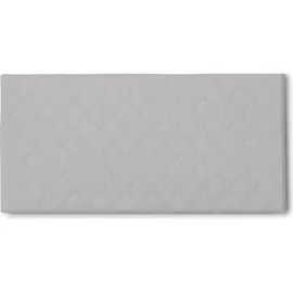 Talamo Italia Bettkopfteil Cleo, Kopfteil aus Kunstleder an der Wand, 100% Made in Italy, geeignet für ein Queen-Size-Bett, Cm 130x60, Weiß - Weiß