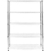 MonsterShop Drahtregal Metall 45 x 150 x 180 cm Silber