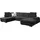werk2 Eckcouch Polyester U-Form 3-Sitzer Grau