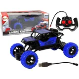 LeanToys RC-Auto Geländewagen CH RTR blau/schwarz (1:18)