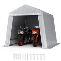 Vevor Gerätehaus 2,44 x 2,44 m grau