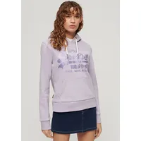 Superdry Kapuzensweatshirt »METALLIC VL GRAPHIC HOODIE«, lila