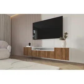 altdecor NOA-2 Lowboard 200 cm x 40 cm x 41 cm Weiß/Holzwerkstoff
