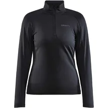 Craft Core Gain Midlayer 1/2-Zip Langarmshirt Damen 999000 black XXL