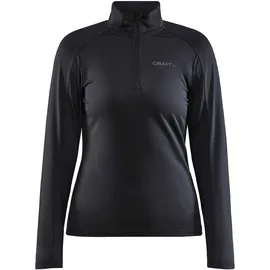 Craft Core Gain Midlayer 1/2-Zip Langarmshirt Damen 999000 black XXL