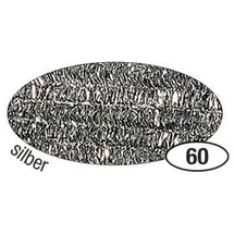 Folia Chenilledraht Pfeifenputzer silber 10 Stück