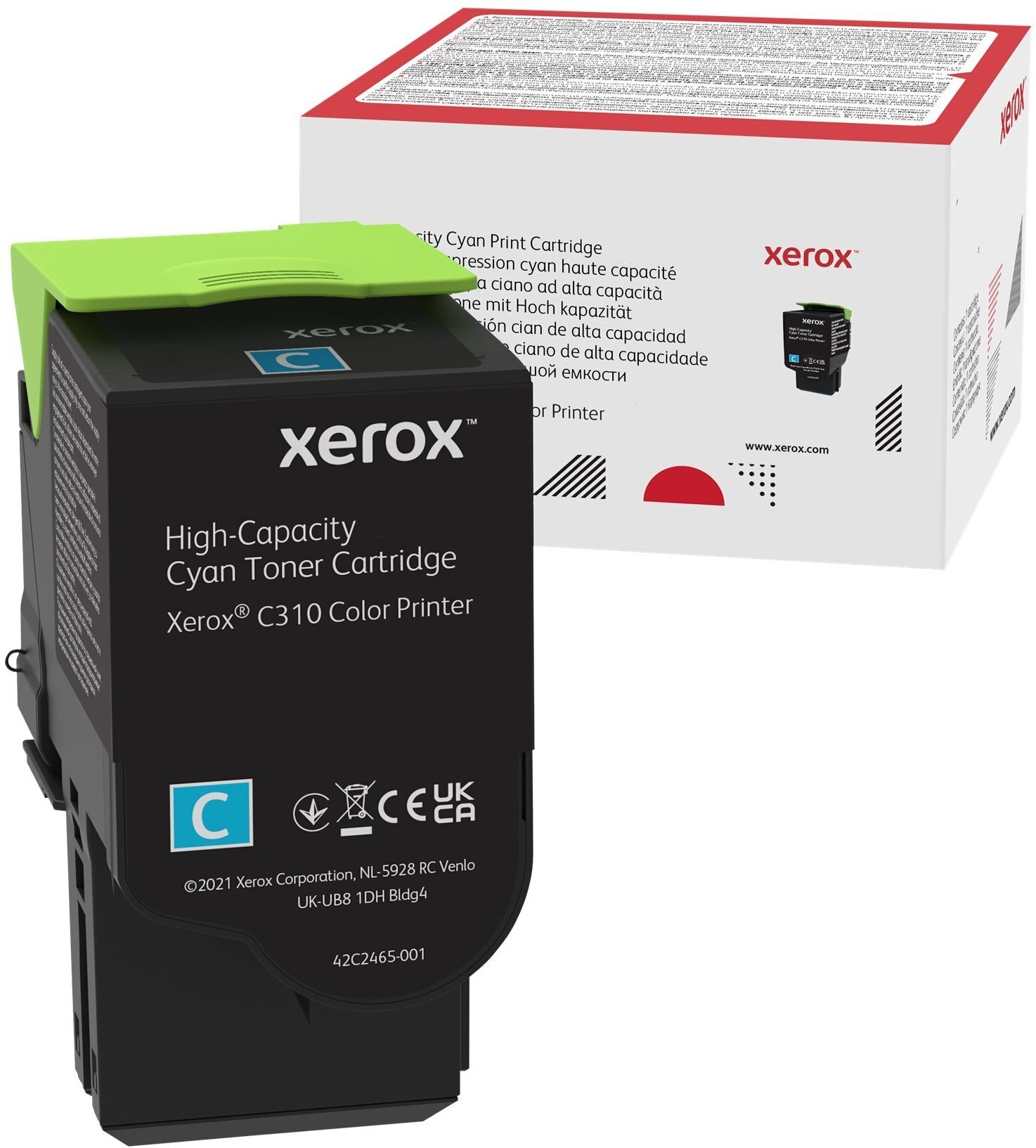 Xerox C310/C315 Tonermodul, Cyan, 5.500 Seiten Tonermodul mit hoher Kapazität, Cyan, 5.500 Seiten