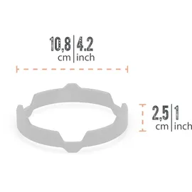 Petromax Grillplatte Kochaufsatz 10,8 cm Stahl grau