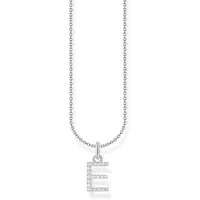 Thomas Sabo Buchstabenkette E Silber/Weiß