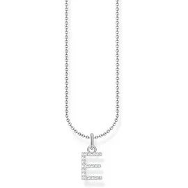 Thomas Sabo Buchstabenkette E Silber/Weiß