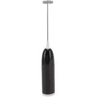 Elektrischer Milchaufschäumer, batteriebetrieben, Handaufschäumer, Milchschaumbereiter für Kaffee-Rührstab, Küche, Getränkeschäumer(Schwarz und weiß)