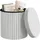 Woltu Sitzhocker mit Deckel Stoff 38 x 36 x 38 cm Grau