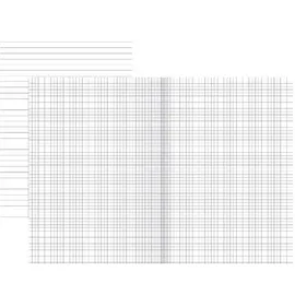 Ursus Style Grafisches Papier Geheftet A3 auf A4 250 Bogen 80g/qm 9mm liniert gefalzt