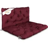 HOMECALL Bankauflage 120 x 140 x 12 cm rot 1-tlg.