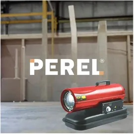 Perel Heißluftgenerator Heizlüfter 20 kW rot