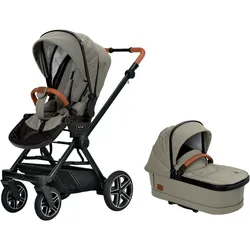 Kombi-Kinderwagen HARTAN "Ivy GTR Selection Falttasche", Baby, braun (pine), Aluminium, Polyester, Baumwolle, Kinderwagen, Made in Germany