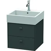 Duravit Brioso Waschtischunterbau BR415204949 484x459mm, Graphit Matt, 2 Auszüge