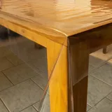 laro 0,30 mm Dicke Tischfolie Tischdecke Transparent Durchsichtig Abwaschbar Garten-Tischdecke Tischschutz-Folie PVC Plastik-Tischdecken Wasserabweisend Eckig Meterware |07|, Größe:140x300