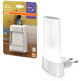 Osram RGB Steckdosen-Nachtlicht, RGB-Farbwechsel, Tageslichtsensor, 2700–6000K, 0,28W, Weiß, Schutzart IP20, für Kinderzimmer und Wohnbereiche
