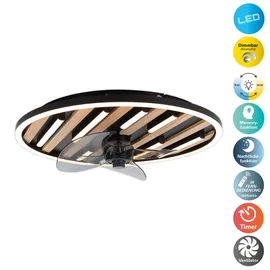 OTTO home Vollo 50 cm Deckenventilator Schwarz