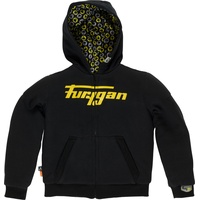 Furygan Luxio, Textiljacke Kinder - Schwarz/Neon-Gelb - 8