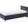 Meise Möbel meise.möbel Polsterbett Fun mit Lattenrost Stoff Blau Dunkelblau 140 x 200 cm