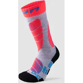 Uyn Ski Kinder Socke Grau/Rosa 27-30