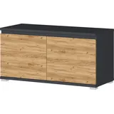 Casavanti Germania Schuhbank 3474-562 GW-Lissabon, in Anthrazit/Navarra-Eiche-Nb., Platz für bis zu 8 Paar Schuhe, 96 x 52 x 40 cm (BxHxT)