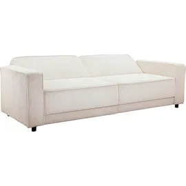 dorel home Schlafcouch 3-Sitzer Velours Beige