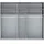 Wiemann Drehtürenschrank Monaco 246,3 x 236 x 58 cm Braun/Weiß