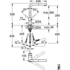 Grohe Minta Niederdruck chrom 31397000