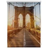 Lichtblick Rollo Klemmfix, 80x150 cm Brooklyn Bridge orange