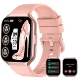 Smartwatch, 1,96 "Smartwatch Herren Damen IP68 Wasserdicht, 110+ Sportmodi, Fitnessuhr Damen Herren, Herzfrequenz -Schlafmonitor, Schrittzähler, Fitness Tracker für Android iOS