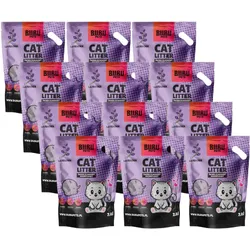 BUBU Pets Silicone Non-Caking Streu Micro lavendel lila 12x7,2l