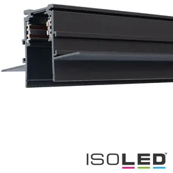 ISOLED NV-Trockenbauschiene TRACK48, IP44, 4-polig, magnetisch, inkl. Endkappen und Schutzcover, 200cm, schwarz ISO-116052
