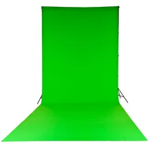 Manfrotto LC5881 Chromakey Textilhintergrund Grün 300x700cm + Schlaufe| Preis nach Code NIKOLAUS