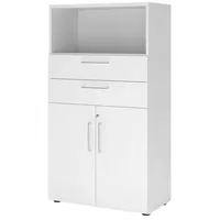 Hammerbacher FlexWall Kombischrank 80 x 40 x 145 cm weiß